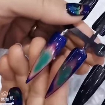 液晶變色美甲